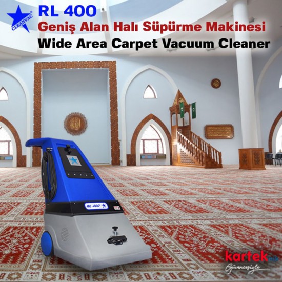 Cleanvac RL400 Cami Süpürme ve Hav Alma Makinası 